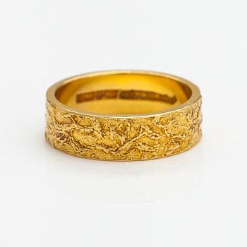 Björn Weckström, An 18K gold ring "Lapp gold". Lapponia 1971.