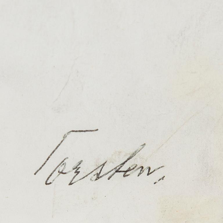 TORSTEN ANDERSSON, drawing on paper signed.