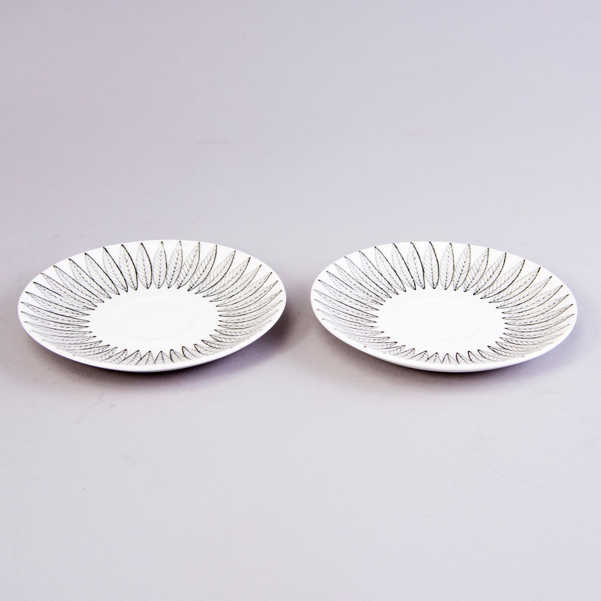 STIG LINDBERG, kaffeservis, 20 delar, porslin, "Salix", Gustavsberg, 1960-tal.