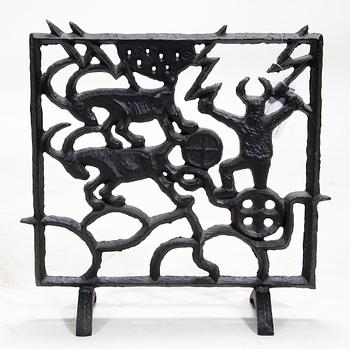 GNISTSKYDD, gjutjärn, Olle Hermansson, Husqvarna, 1960-tal.