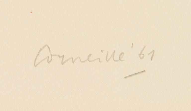 Beverloo Corneille, färglitografi, signerad och daterad -61, numrerad 10/120.