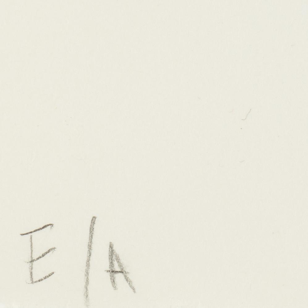 Ann Edholm, etching, 1998, signed EA.