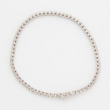 Brilliant-cut diamond bracelet, with certificate HRD.