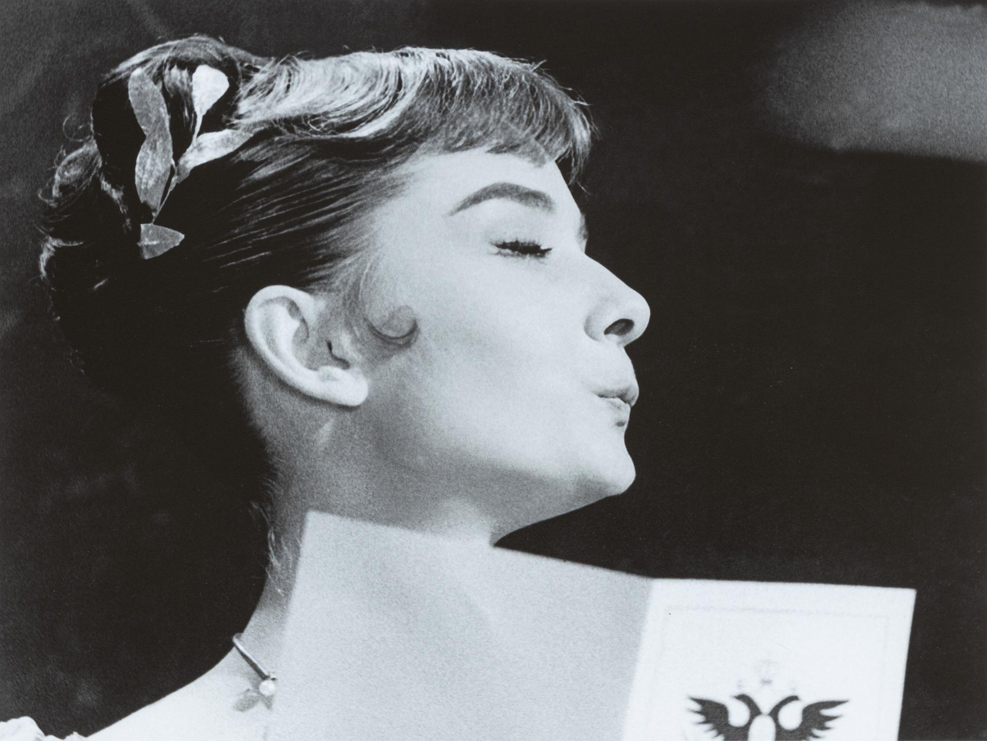 Per-Olow Anderson, "Aubrey Hepburn photographed in 1955 in Italy during the Paramount production of the picture War and...".