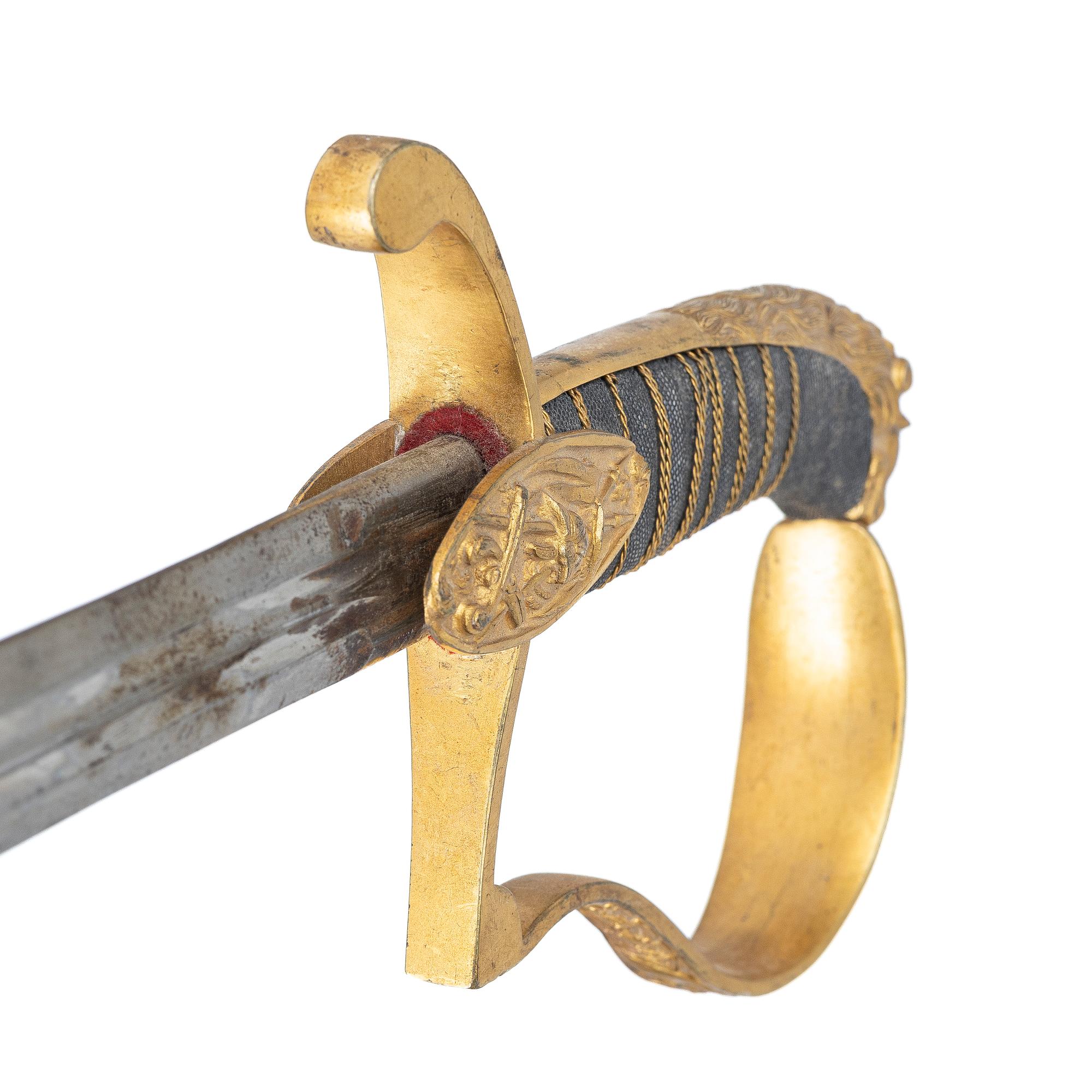 Sabre, Sweden, for an officer, with scabbard.