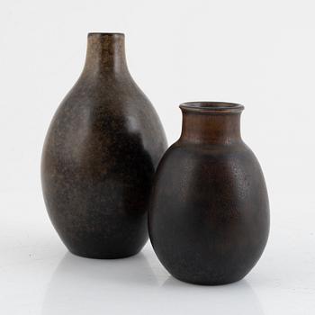 Erich & Ingrid Triller, two vases, Tobo.