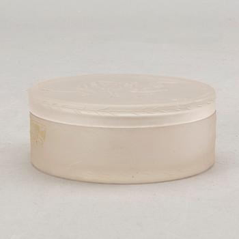 Powder box possibly R Lalique 1910/20s glass.