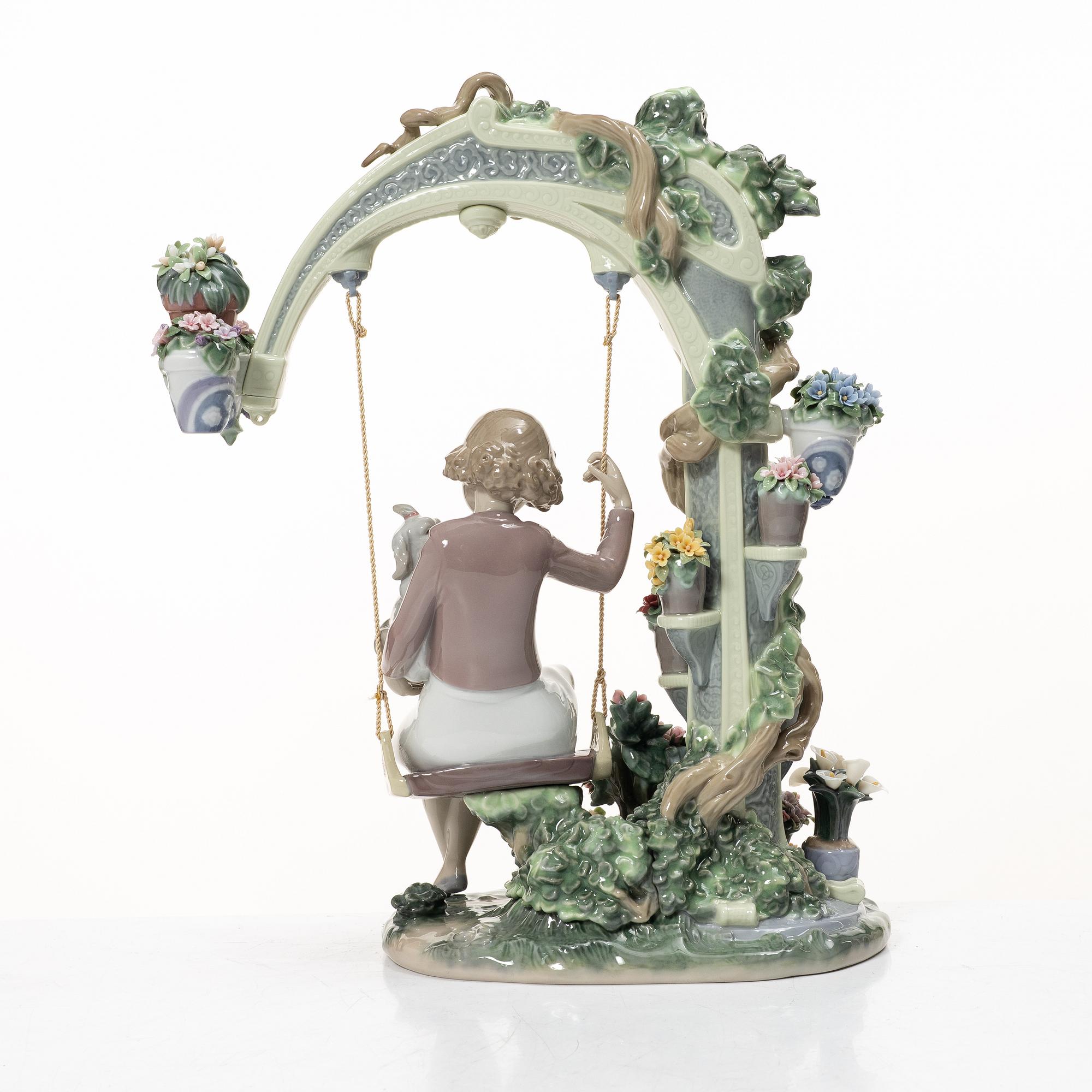 Juan Carlos Ferri Herrero, figurine, "Swing into Spring", Lladró, Spain, 2007 - 2011.
