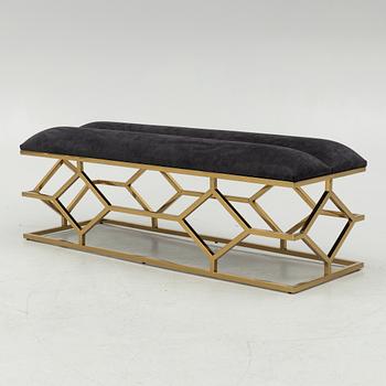 An 'Argyle' bench, Eichholtz, contemporary.