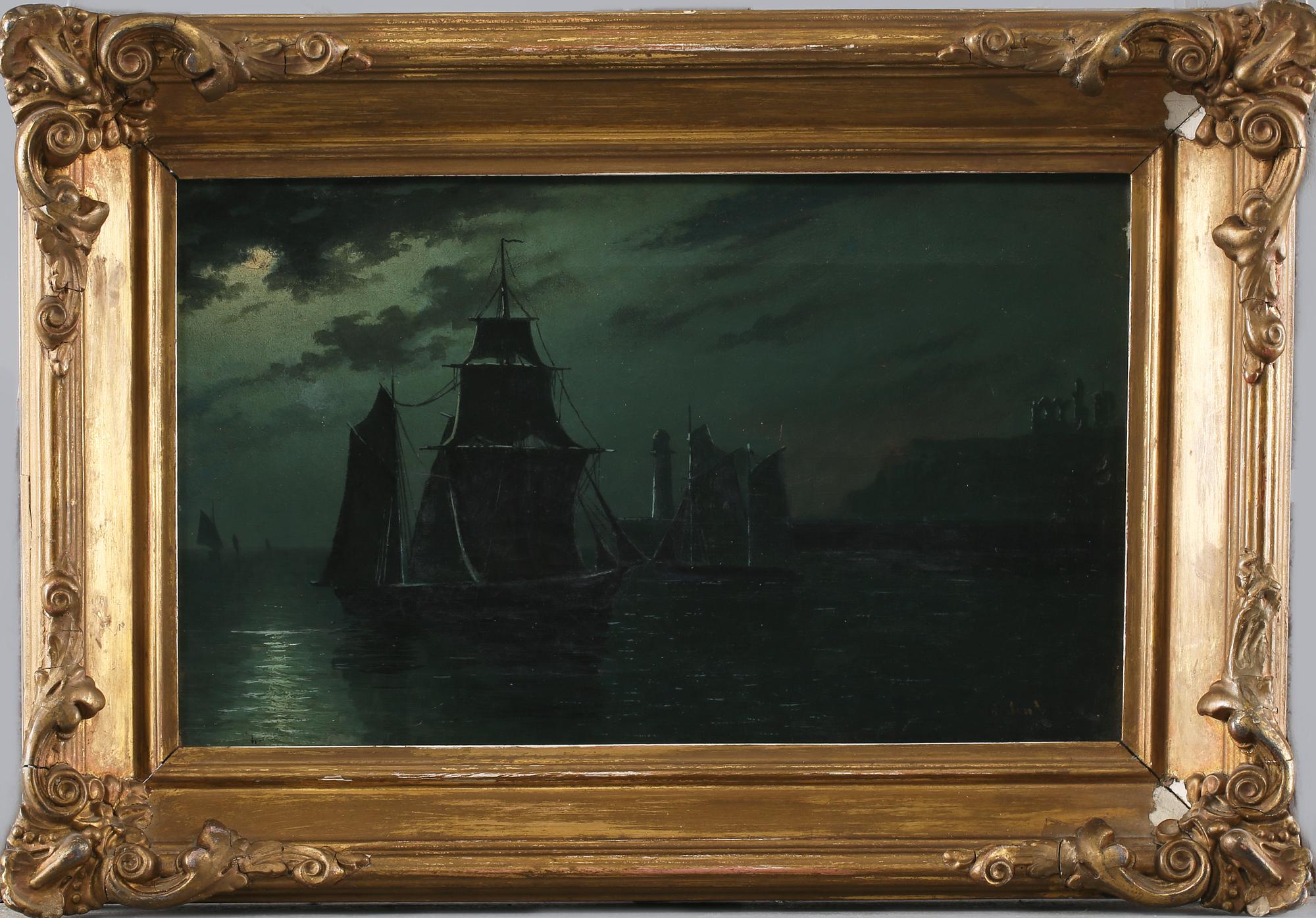 OKÄND KONSTNÄR, olja på duk, 1800-tal.