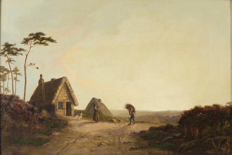CHARLES FREDERICK LOWCOCK,  tillskriven, olja på duk, signerad CF Lowcock, daterad 1870.