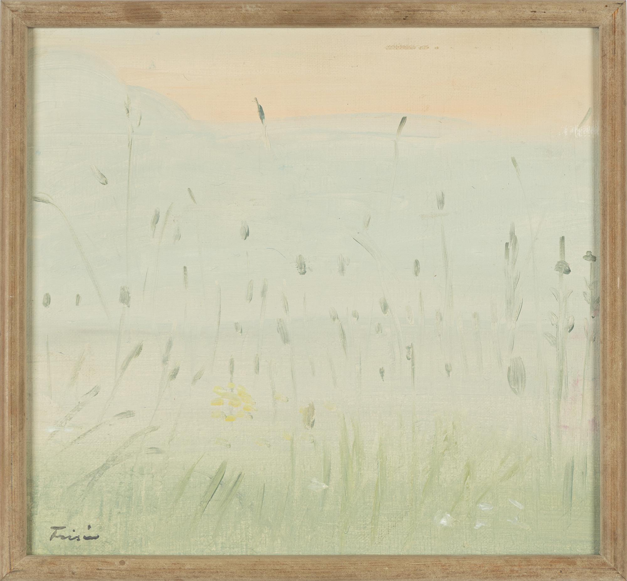 Vera Frisén, oil on canvas/panel, signed.