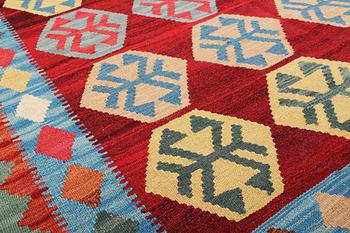 A rug, Kilim, c. 196 x 126 cm.