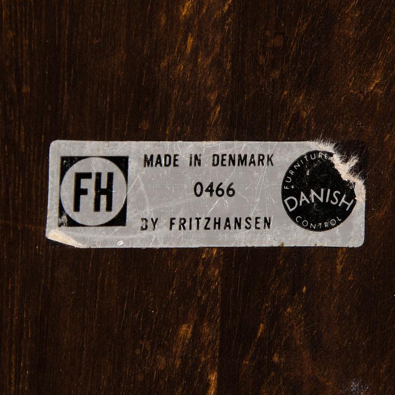 A 1966 '3600' dining table for Fritz Hansen, Denmark.