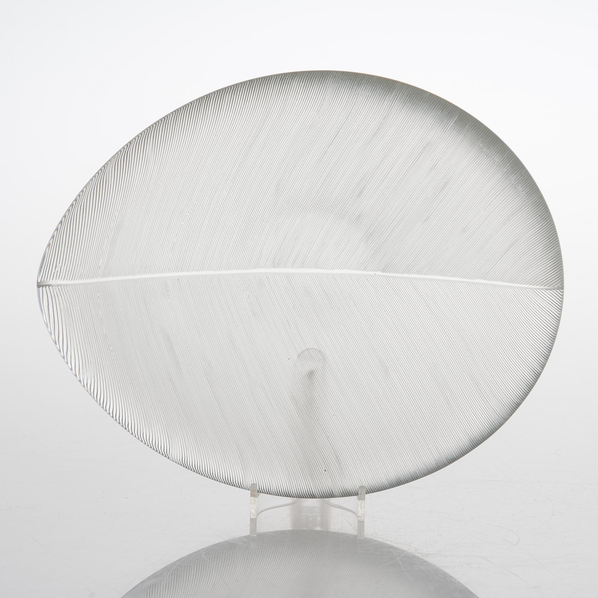 TAPIO WIRKKALA, A '3337' glass bowl, signed Tapio Wirkkala Iittala -58.