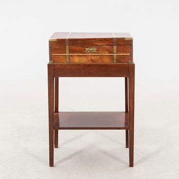 A late 19th century mahogany writing casket.