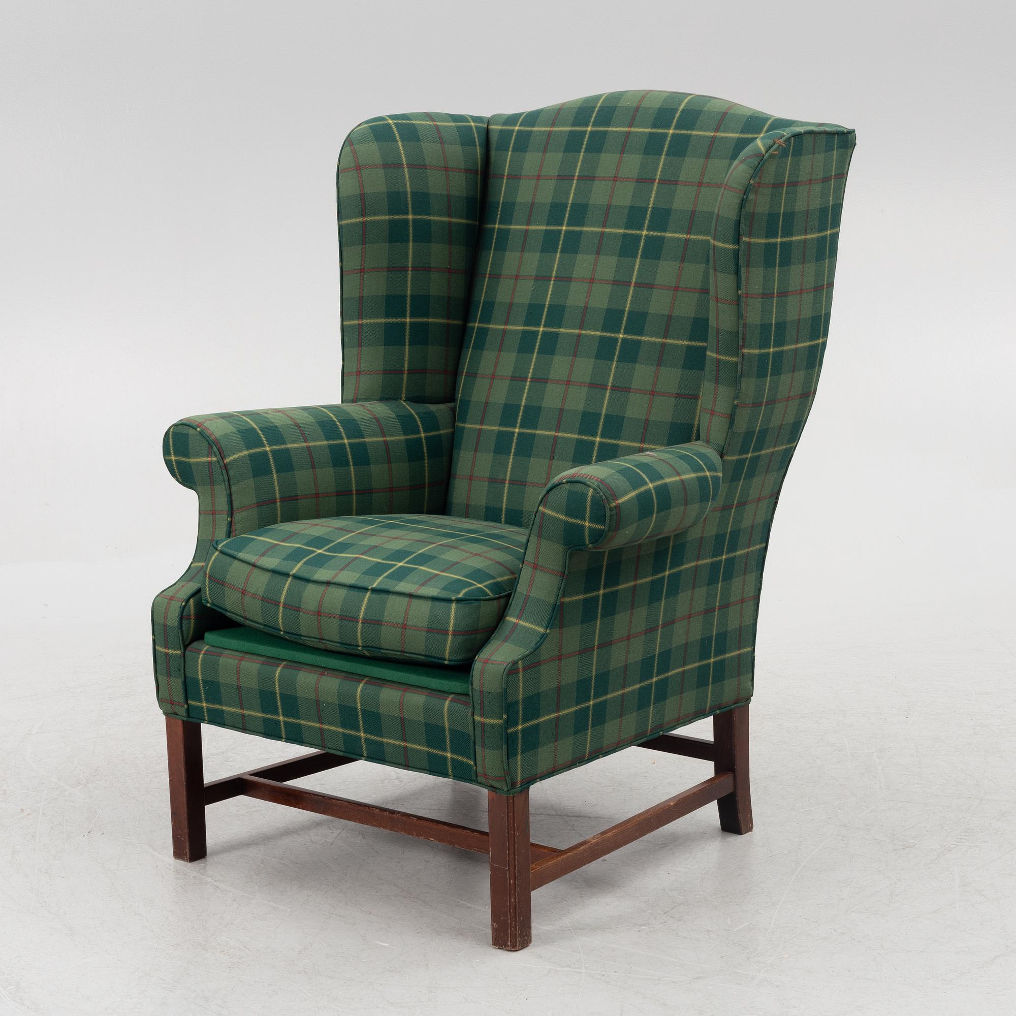 Ear flap armchair, second half of the 20th Century.