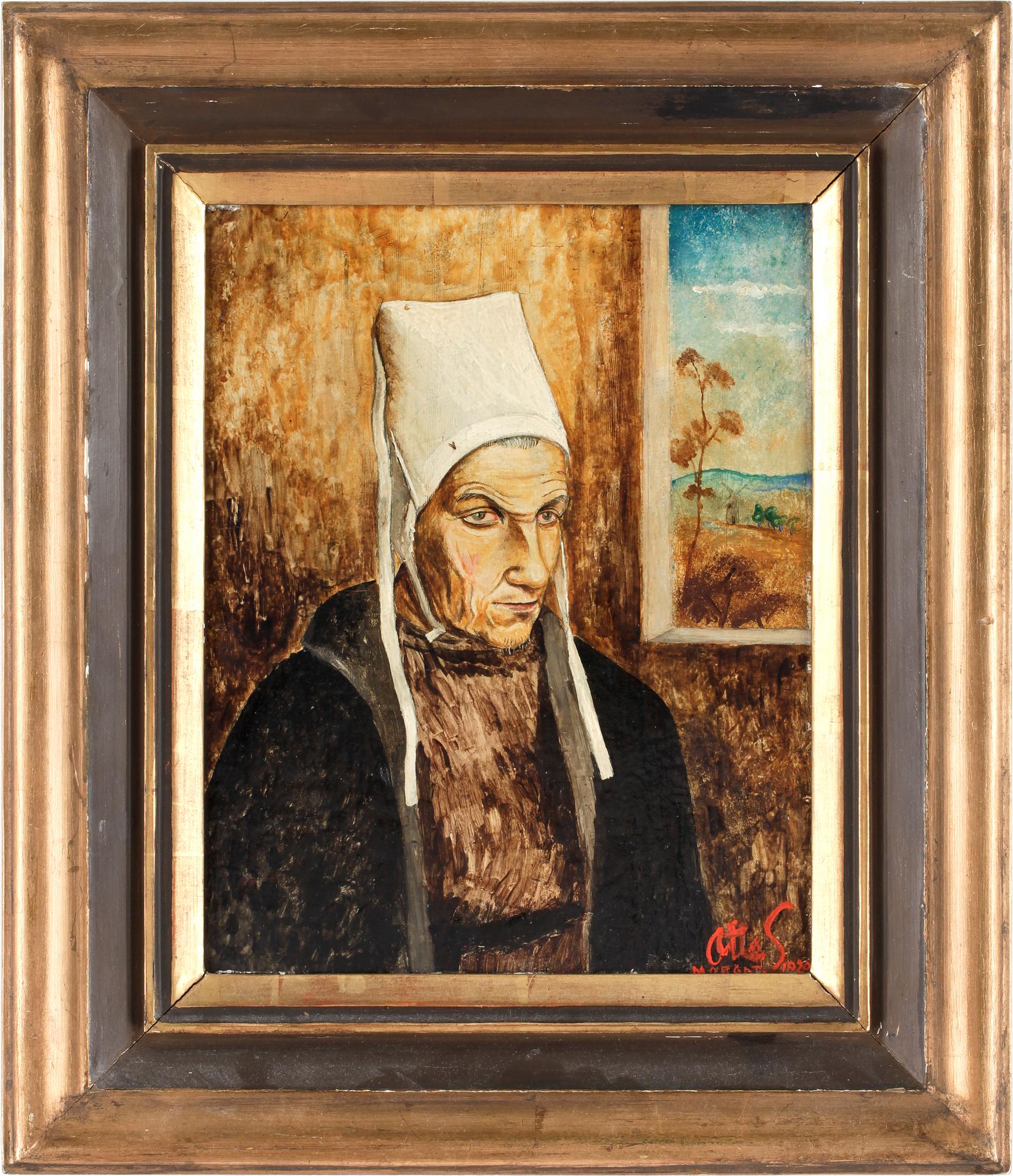 OTTE SKÖLD, olja på pannå, sign o dat-1920.