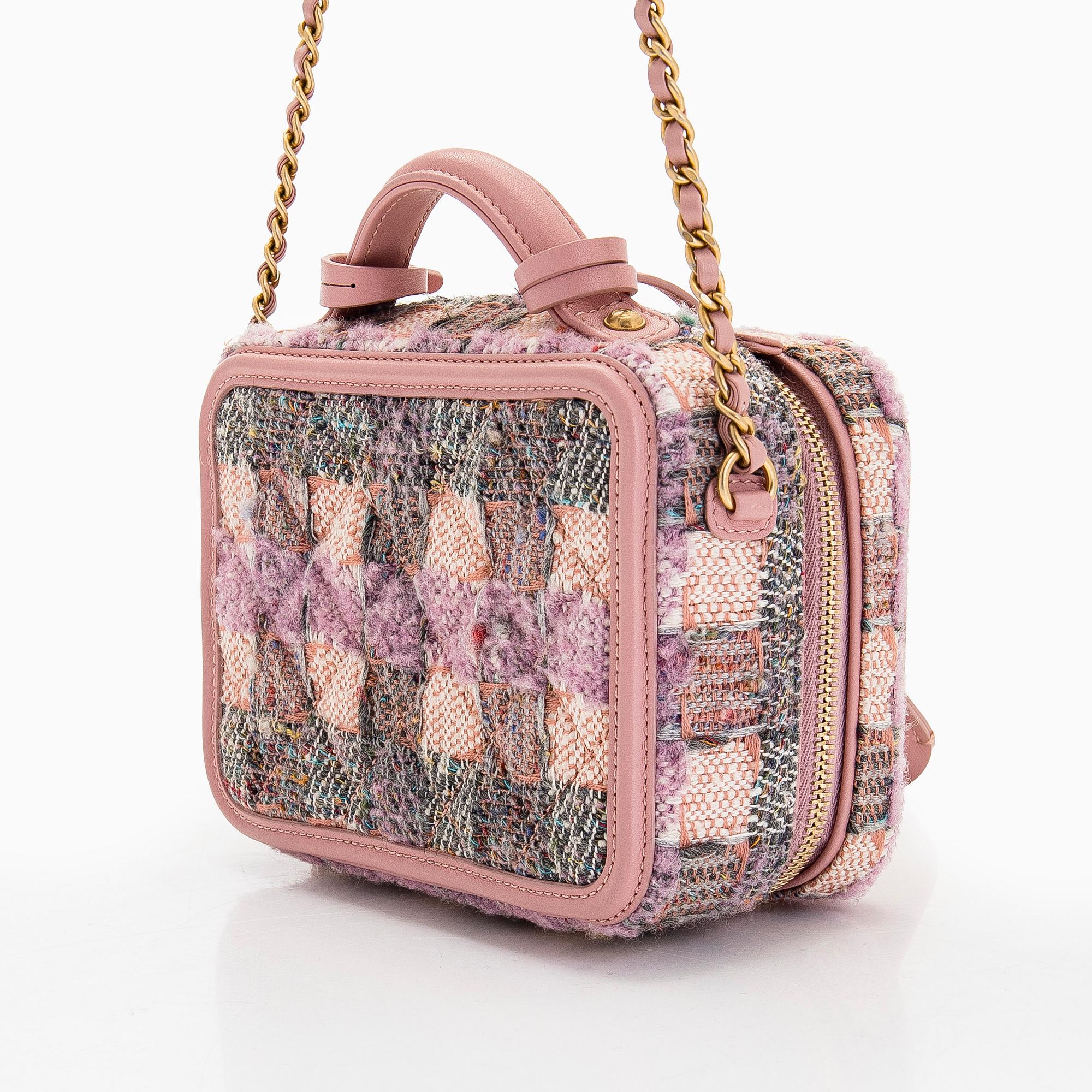 Chanel, a "Small Tweed Filigree Vanity Case" bag, 2019.
