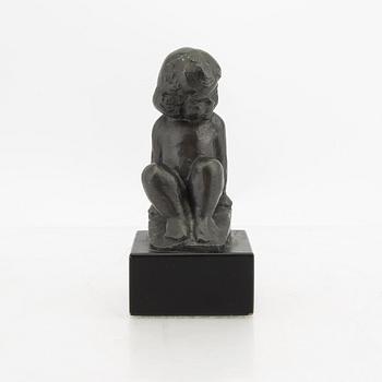 Carl-Einar Borgström,  signed metal sculpture.