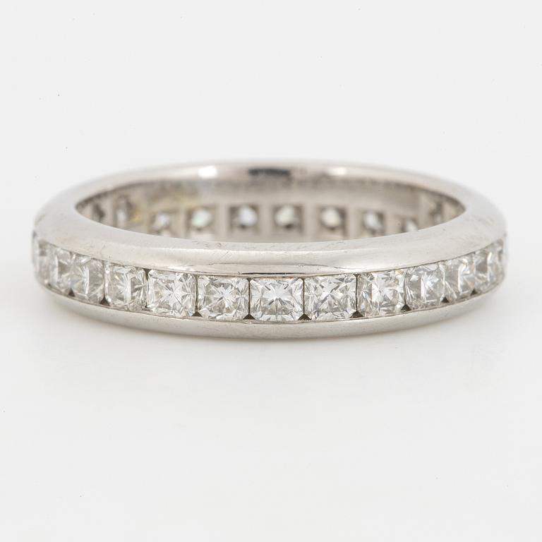 Tiffany & Co, Lucida diamond eternity band ring, platinum.