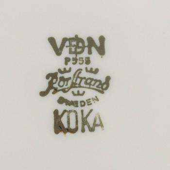 HERTHA BENGTSSON, servis 36 dlr, "Koka Blå", Rörstrand, 1900-talets mitt.