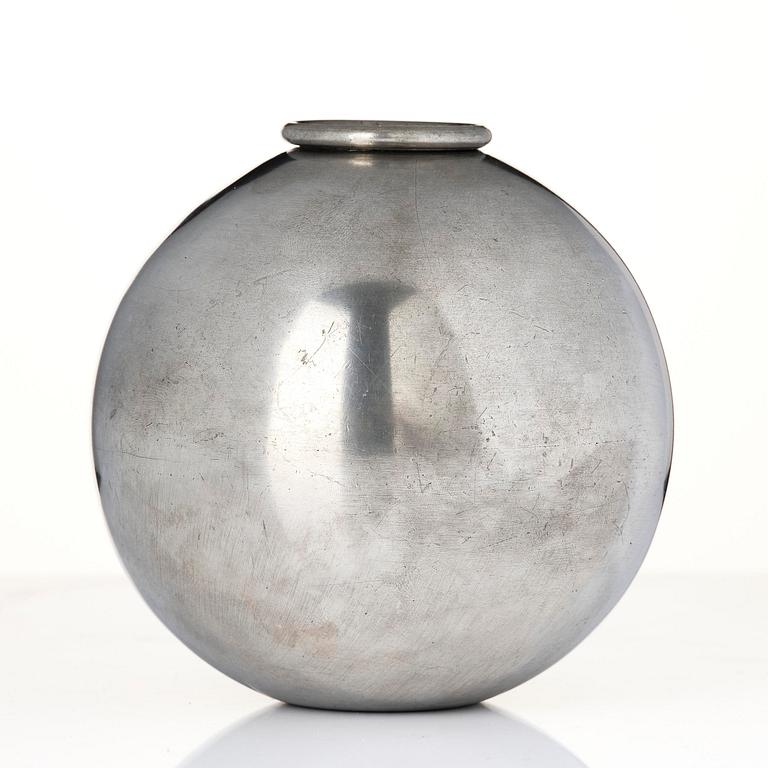 Nils Fougstedt, a pewter vase model A 1477, Firma Svenskt Tenn, Stockholm, 1932.