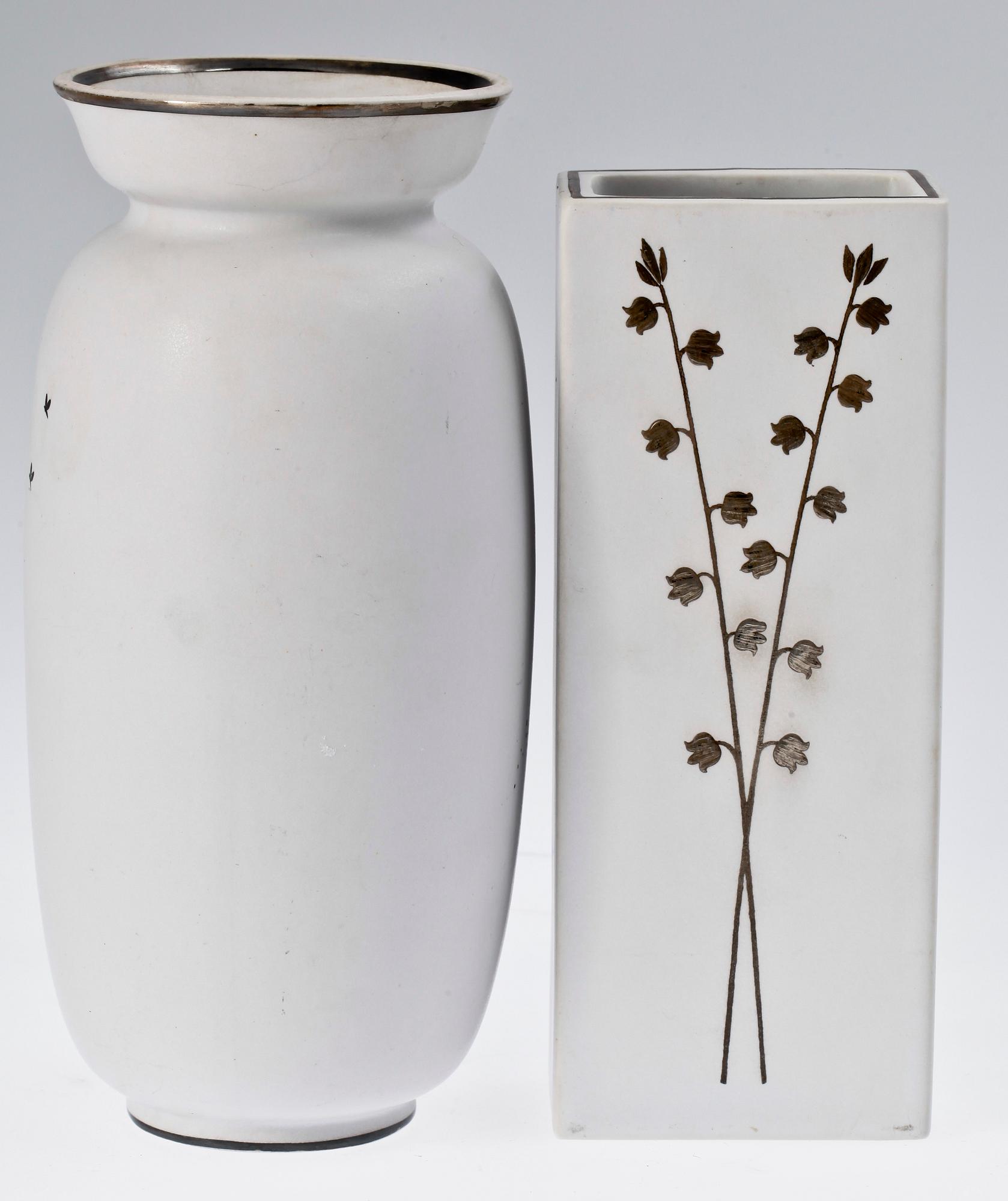 VASER 2 st, keramik. "Grazia", Stig Lindberg, Gustavsberg.