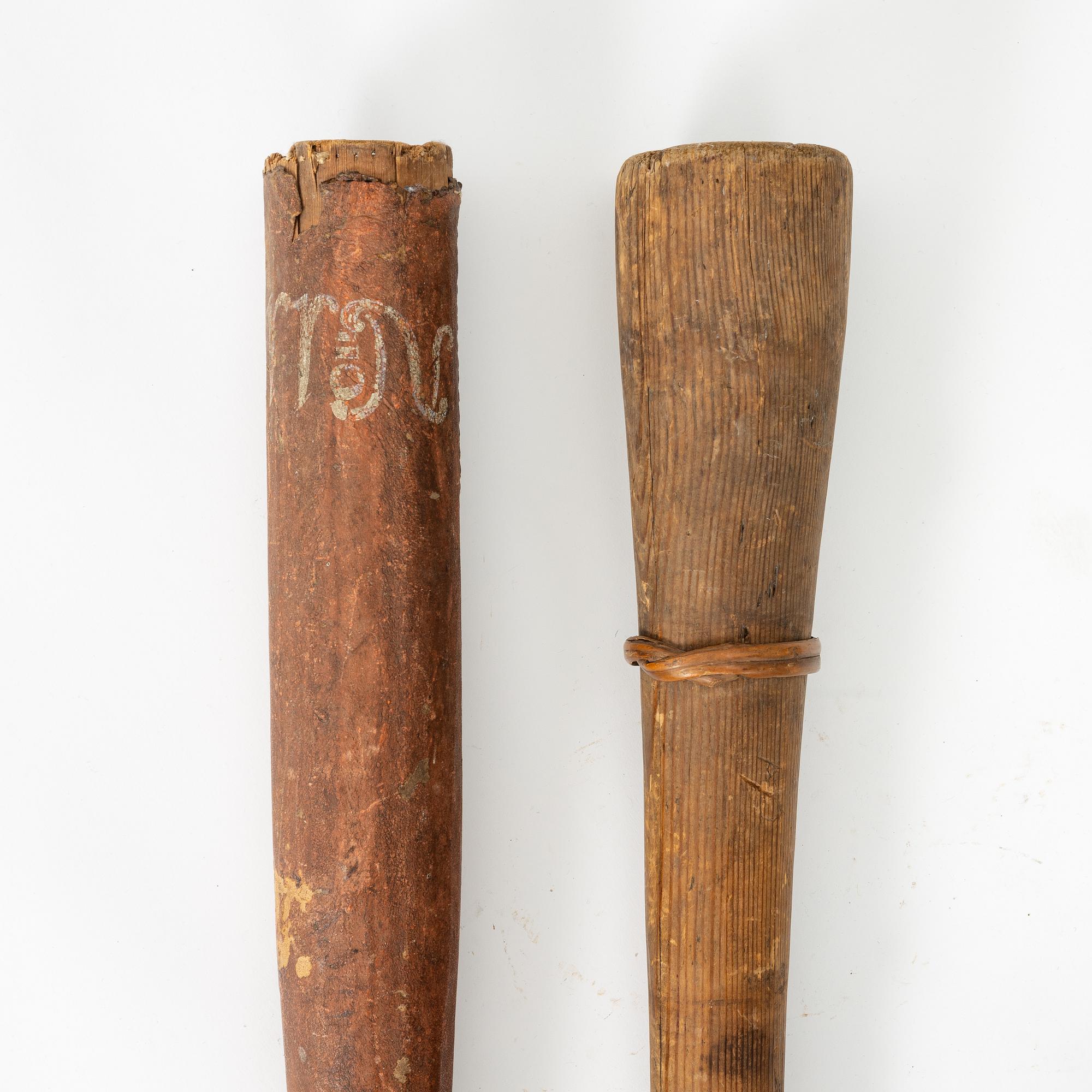 Lurar, två stycken, Sverige, 1700 / 1800-tal.
