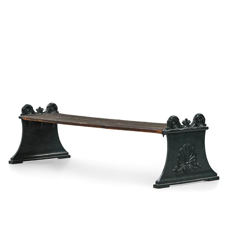 Folke Bensow, a Swedish Grace "Parkbänk N:r 1" bench, Näfveqvarns bruk.