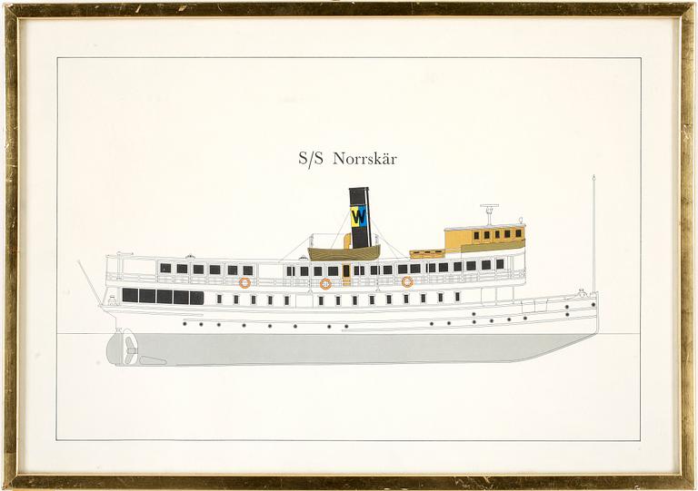 KOLORERADE TRYCK, 2 st, 1900-talets mitt - andra hälft.
