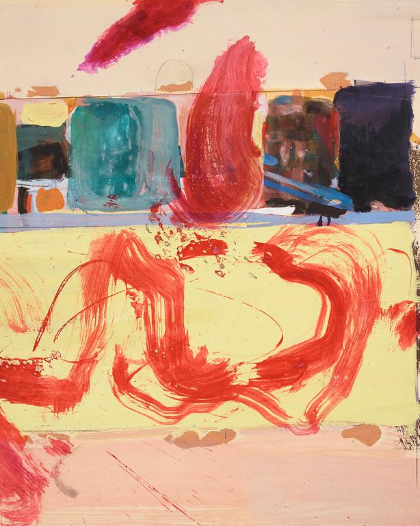 CO Hultén, gouache on cardboard, signed and executed 1961.