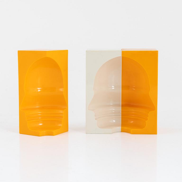 Sivert Lindblom, sculptures, 5 pieces, plastic, 3 of which are stamp-signed 1968.