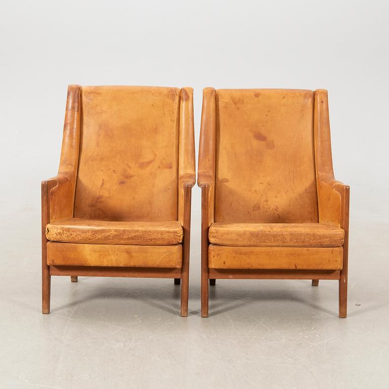 Karl Erik Ekselius, a pair of lounge chairs, 'F122' for JOC Möbel, 1950s/60s.