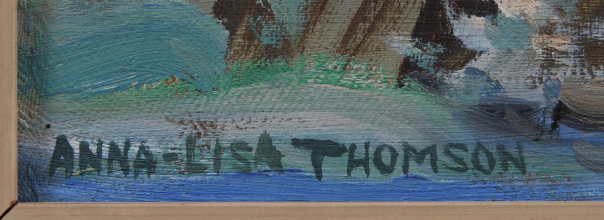 ANNA-LISA THOMPSON, olja på duk, sign.