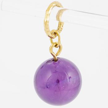 Hänge, Sandberg, 18K guld med ametist.