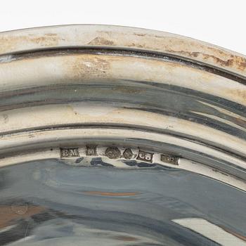 Dish, silver, E Möller, Malmö, 1929.