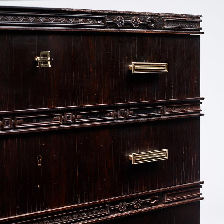 Axel Einar Hjorth, a macassar ebony chest of drawers, Nordiska Kompaniet, 1928, exhibited at the World's Fair in Barcelona 1929.