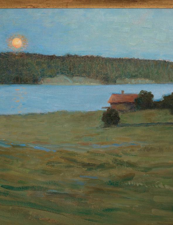 Richard Bergh, "Sommarnatt vid Ösbyholm i Uppland. Månuppgång”.