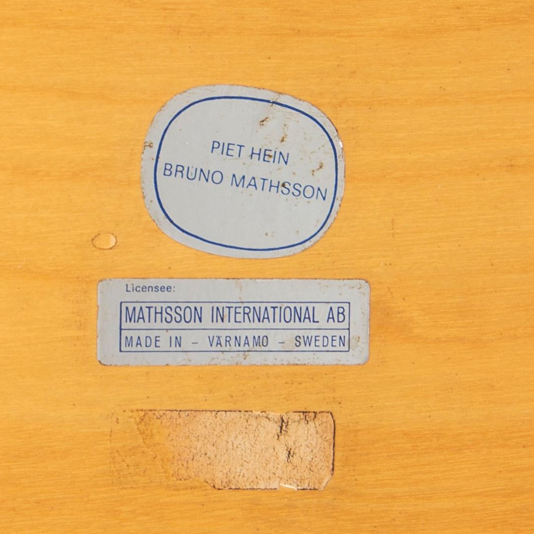 Bruno Mathsson & Piet Hein, coffee table, "Superellips", Fritz Hansen, second half of the 20th century.