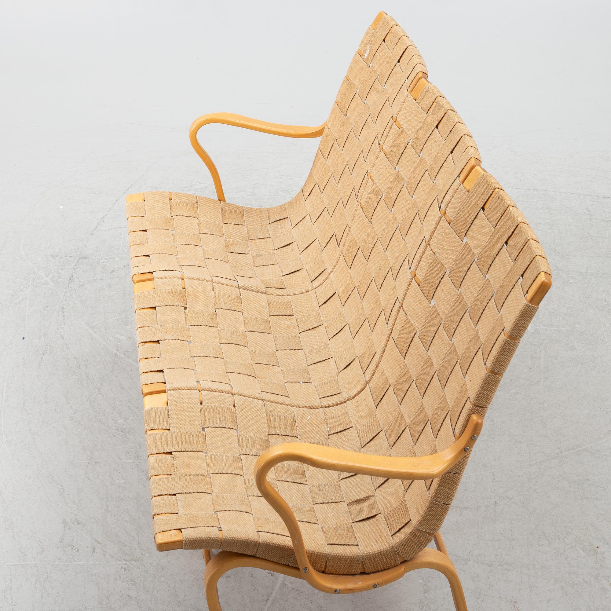 Bruno Mathsson, soffa, "Eva", Firma Karl Mathsson.