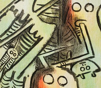 WIFREDO LAM, färglitografi, signerad och numrerad IV/L.