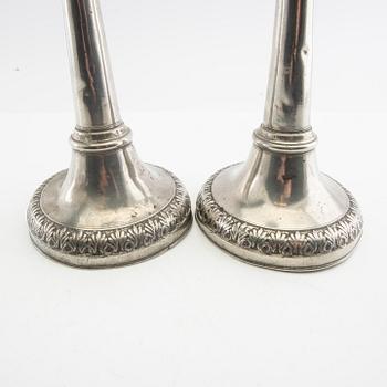 Ljusstakar, ett par, Sven Berglund, Malmö, 1856.