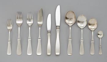 323. A set of silver flatware, 120 pieces, marks of K.G.Markström, Uppsala.