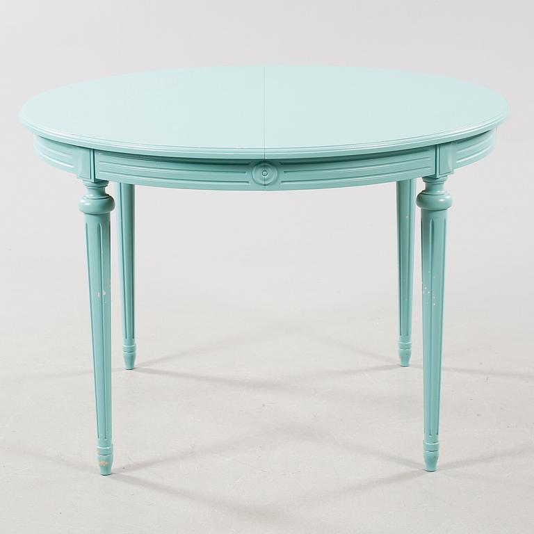 MATGRUPP, 7 delar, Gustaviansk stil, omkring 1900-talets mitt.