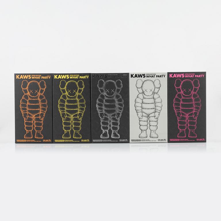 KAWS, "What Party" Komplett serie av 5.