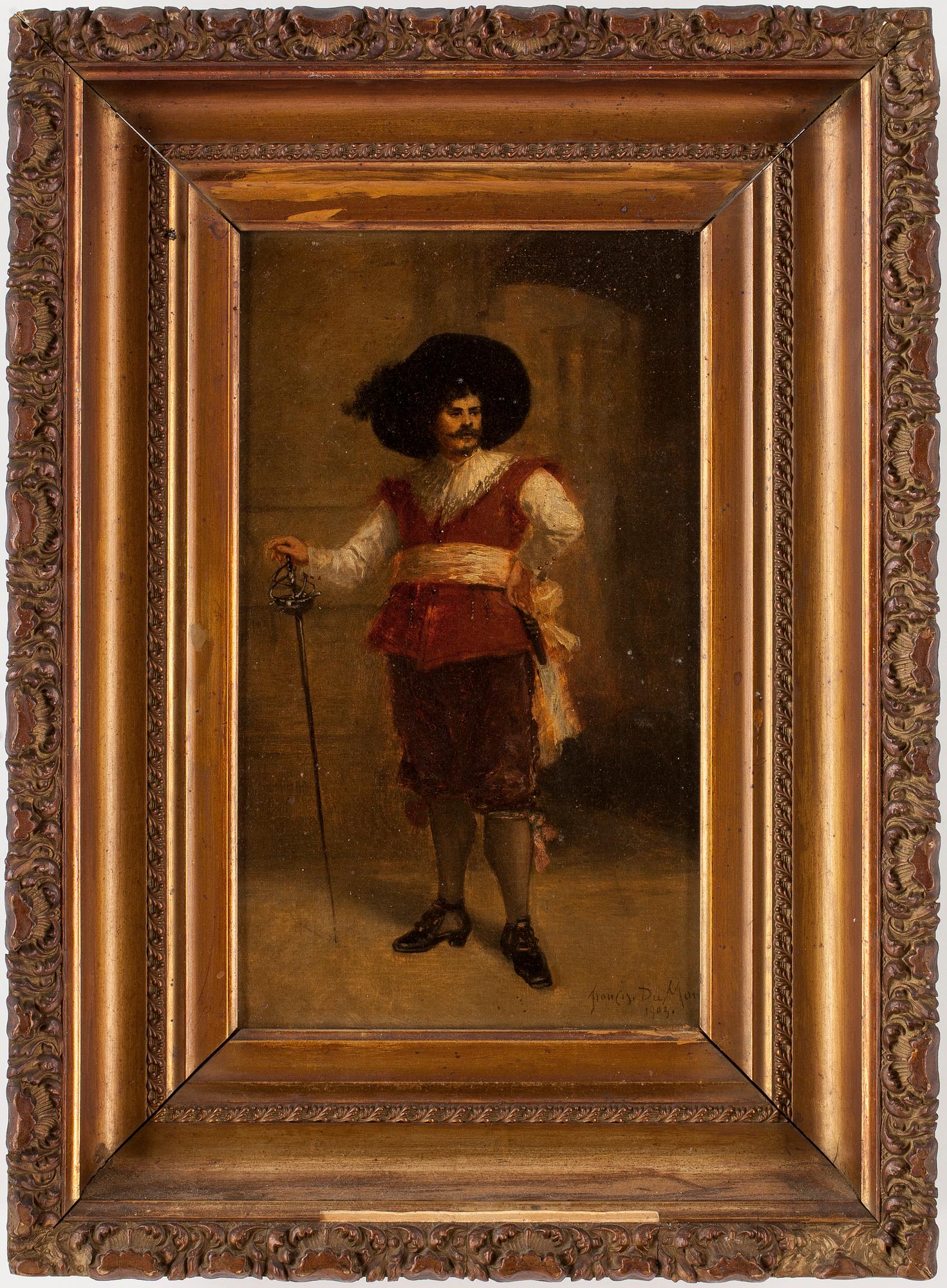 FRANCOIS DUMONT, olja på duk, signerad o daterad 1903.