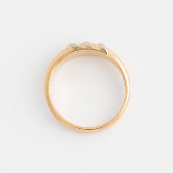 Ring 18K two-tone gold.