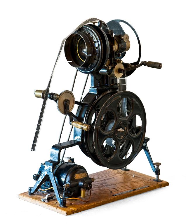 A MOTION PICTURE PROJECTOR.