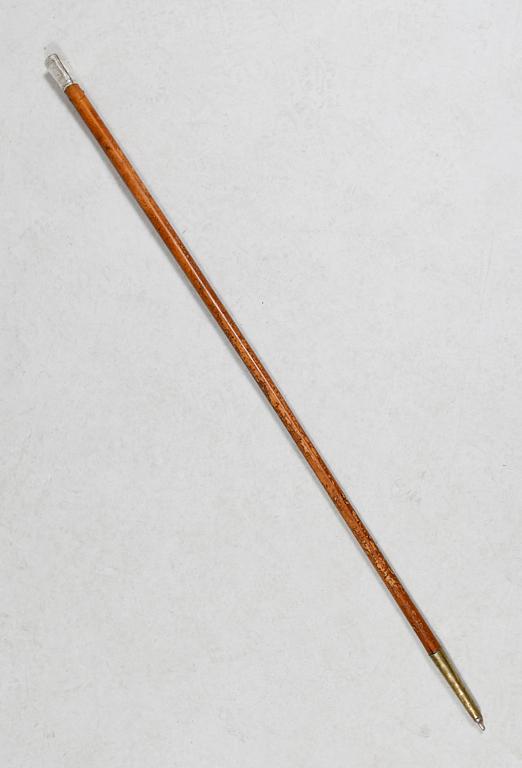 KÄPP, med silverkrycka, 1700-tal.